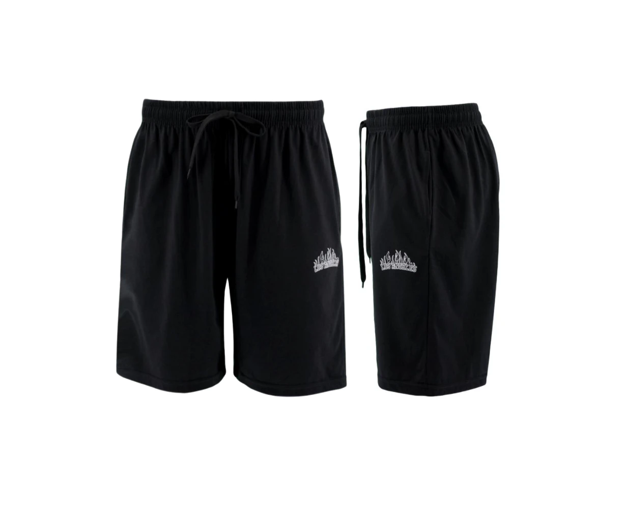 FIL Men's Cotton Shorts - Los Angeles B/Black