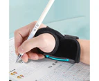 Pen-Holding Posture Wrist Correction Belt Primary School Students Writing Anti-Hook Wrist Corrector,Size: M (Black)