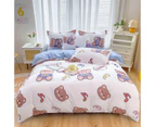 4 Pieces, Quilt Cover Set, (Queen Size) Lightweight Soft Duvet Cover 200*230cmsheets Pillowcases