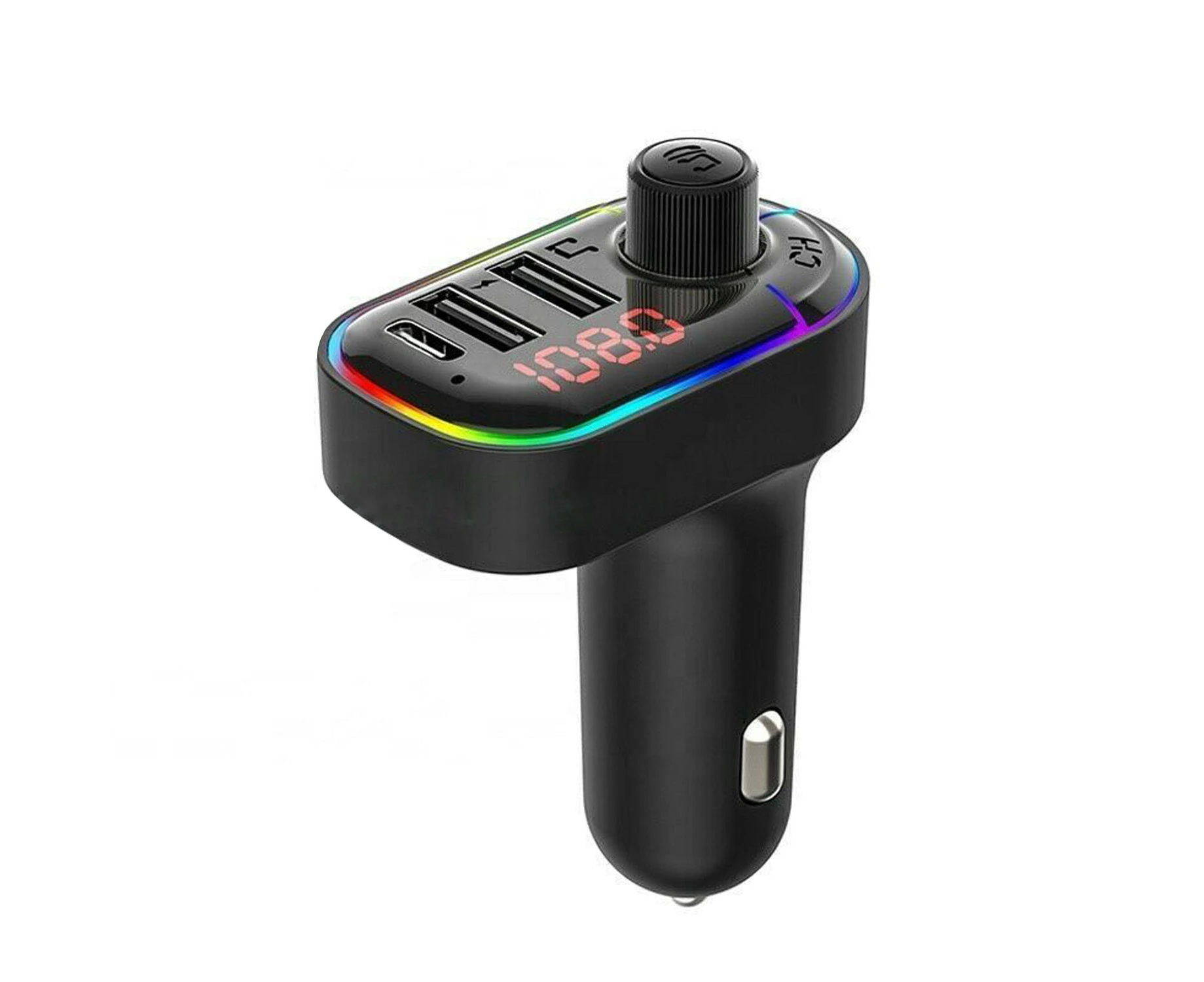 Bluetooth 5.0 Radio Car Kit Wireless FM Transmitter Dual USB Charger MP3 Player