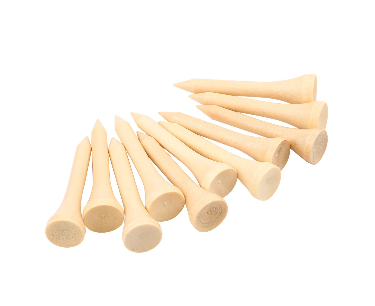 Wooden Environment Friendly Golf Tees 100Pcs 1 Pack (4.2Cm)