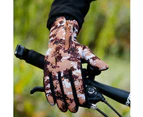 Winter Warm Gloves for Men and Womenwith Windproof and Waterproof Featuresfor WorkCyclingDriving(Camo Coffee),S