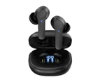 LB-518 Bluetooth-compatible Earphones In-ear Noise Canceling IPX6 Waterproof Stereo Sports Wireless Headset for Running-Black