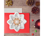 Beautiful Snowflake Shape Cookie Cutter Christmas Style DIY Plastic Biscuit Cutter Kitchen Tools-1#