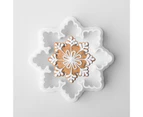 Beautiful Snowflake Shape Cookie Cutter Christmas Style DIY Plastic Biscuit Cutter Kitchen Tools-1#