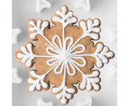 Beautiful Snowflake Shape Cookie Cutter Christmas Style DIY Plastic Biscuit Cutter Kitchen Tools-1#