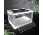 Pet Breeding Tank with Vents Large Space Transparent Collapsible Reptile Terrarium Hedgehog Feeding Box Pet Supplies Style 1