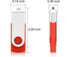 10 Pack USB Flash Drives USB 2.0 Thumb Drive Bulk Pack Swivel Memory Stick Fold Storage Jump Drive Zip Drive