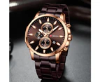 CURREN Fashion Watches Men Coffee Clock Men Quartz Wristwatch Stainless Steel Band Chronograph Watch Male Relogio Masculino