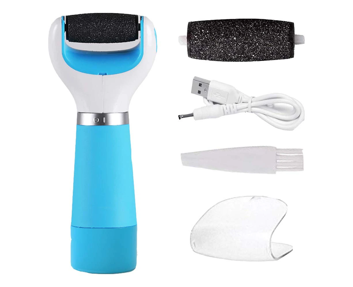 Electric Foot File Callus Remover - Foot Scrub pedicure kit Tools, Rechargeable Electronic Feet heel Scrubber Scraper Trimmers Rasp Exfoliator Portable Car