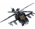 Military Blocks Army Bricks Toy - Ah-64 Apache Helicopter