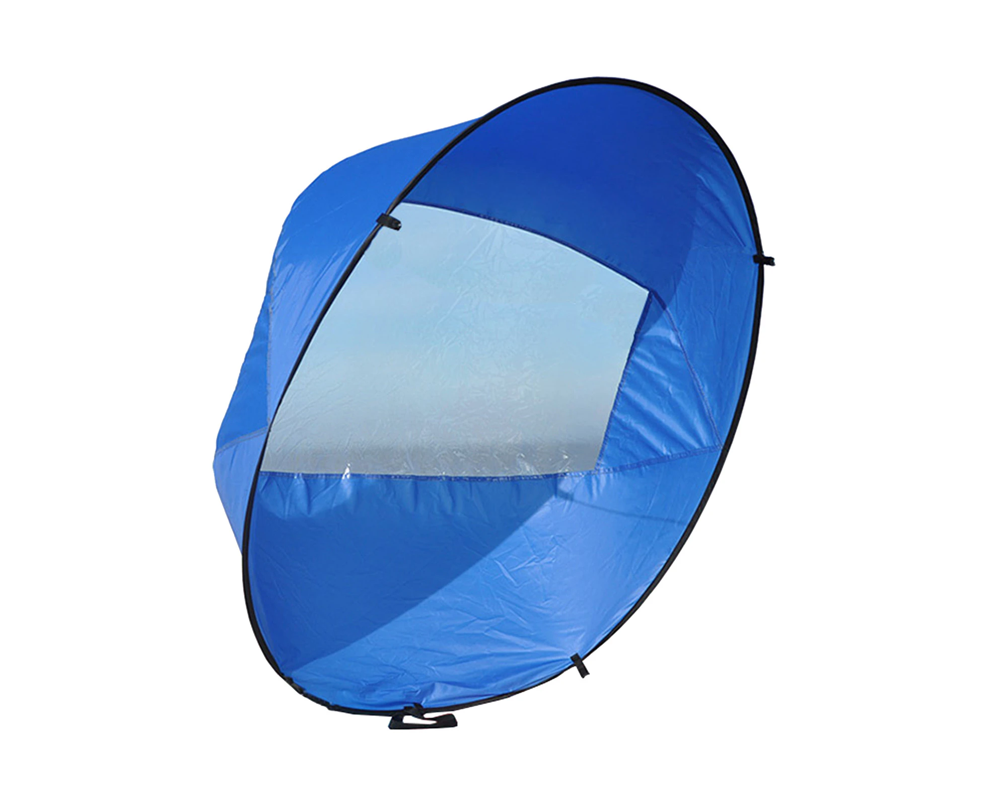 Wind Sail with Clear Window Perfect Protection Foldable Ultralight Summer Surfing Downwind Sail for Kayaking Blue