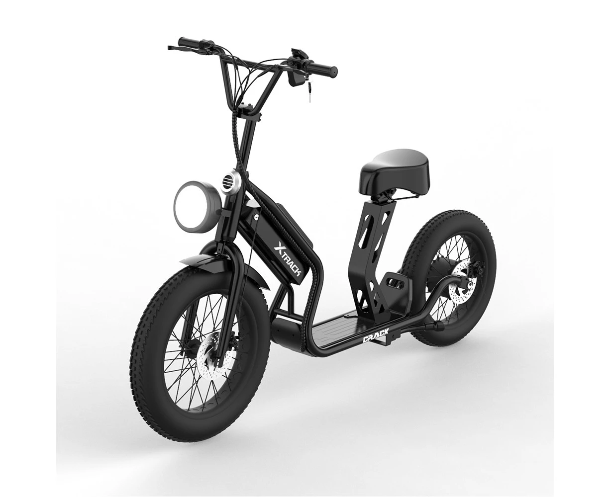 HETZER CRACK Electric Scooter 800W 55km/h Water Resistant Kid Friend Gift Commuter Bike Black