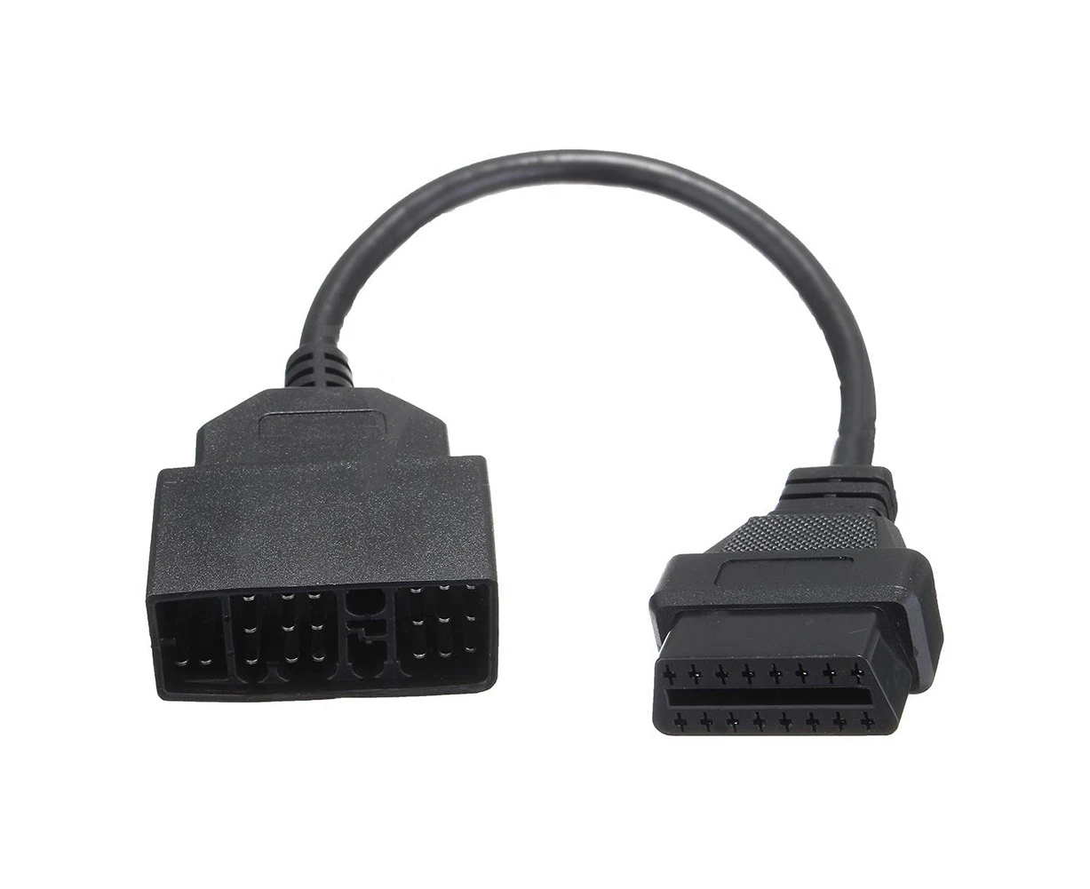 22 Pin OBD1 to 16 Pin OBD2 Convertor Adapter Cable for Toyota Diagnostic Scanner-Black