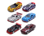 6Pcs Simulation Alloy Car Toy Police Fire Truck Off-road Racing Model Kids Gift E