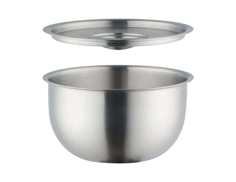 Rice Bowls Anti-Scalding Multi-purpose Heart-resistant Korean Style Stainless Steel Bowls for Kitchen Silver