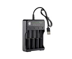 USB Smart Charger Indicator 4.2V 1000mA 4 Slots Independent Li-ion Battery