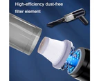 Handheld Cordless Computer Vacuum Rechargeable  Car vacuum cleaner wireless car car vacuum cleaner small high suction handheld - Black