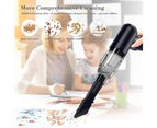 Handheld Cordless Computer Vacuum Rechargeable  Car vacuum cleaner wireless car car vacuum cleaner small high suction handheld - Black