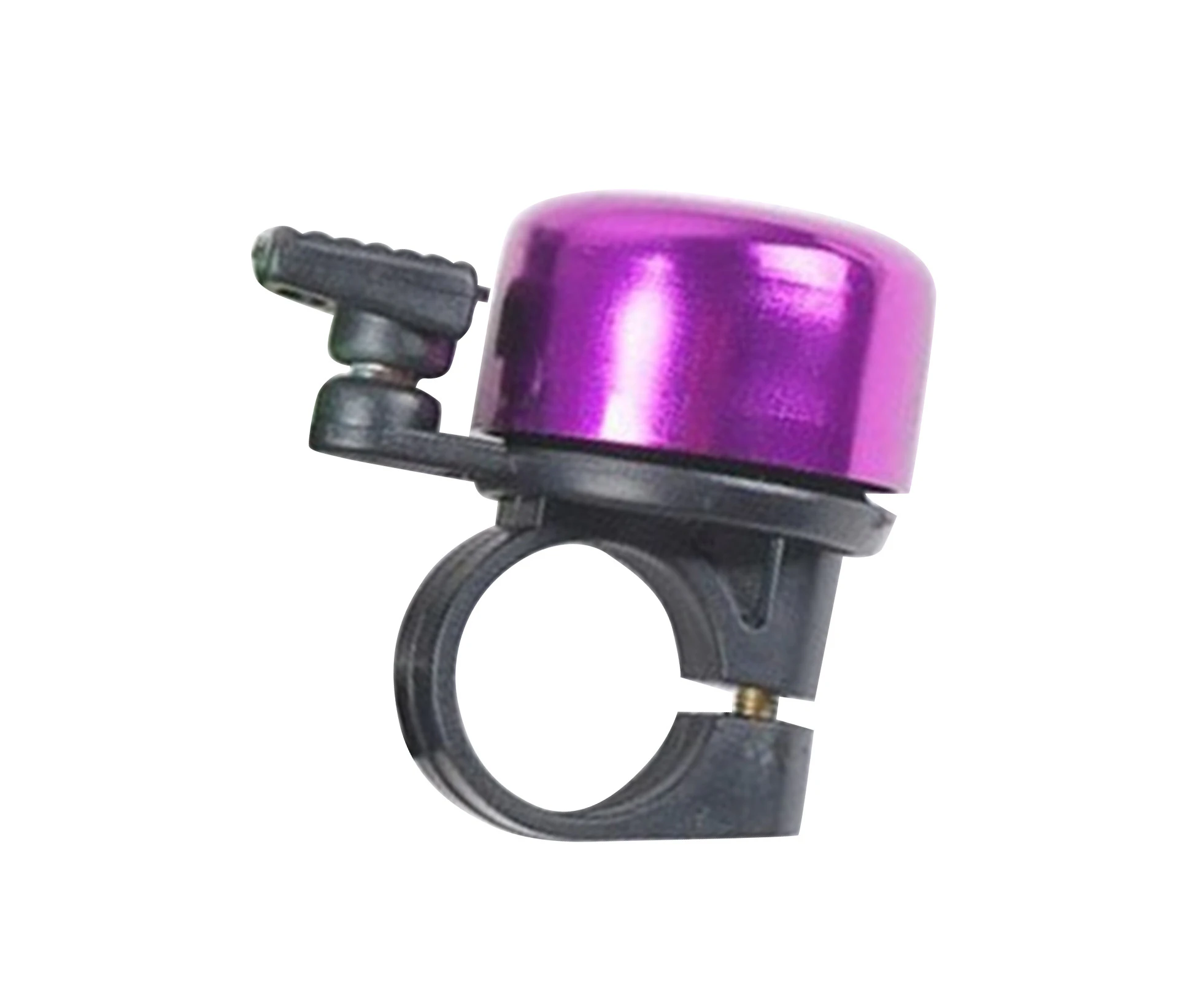 Multicolor Bicycle Bell Aluminum Alloy Cycling Handlebar Horn Ring for Mountain Bike Purple