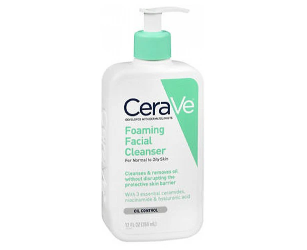 Cerave Foaming Facial Cleanser, 12 Oz