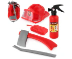 Kids Pull-Type Fire Extinguisher Water Gun Cap Firefighting Suit Beach Play Toys 4#