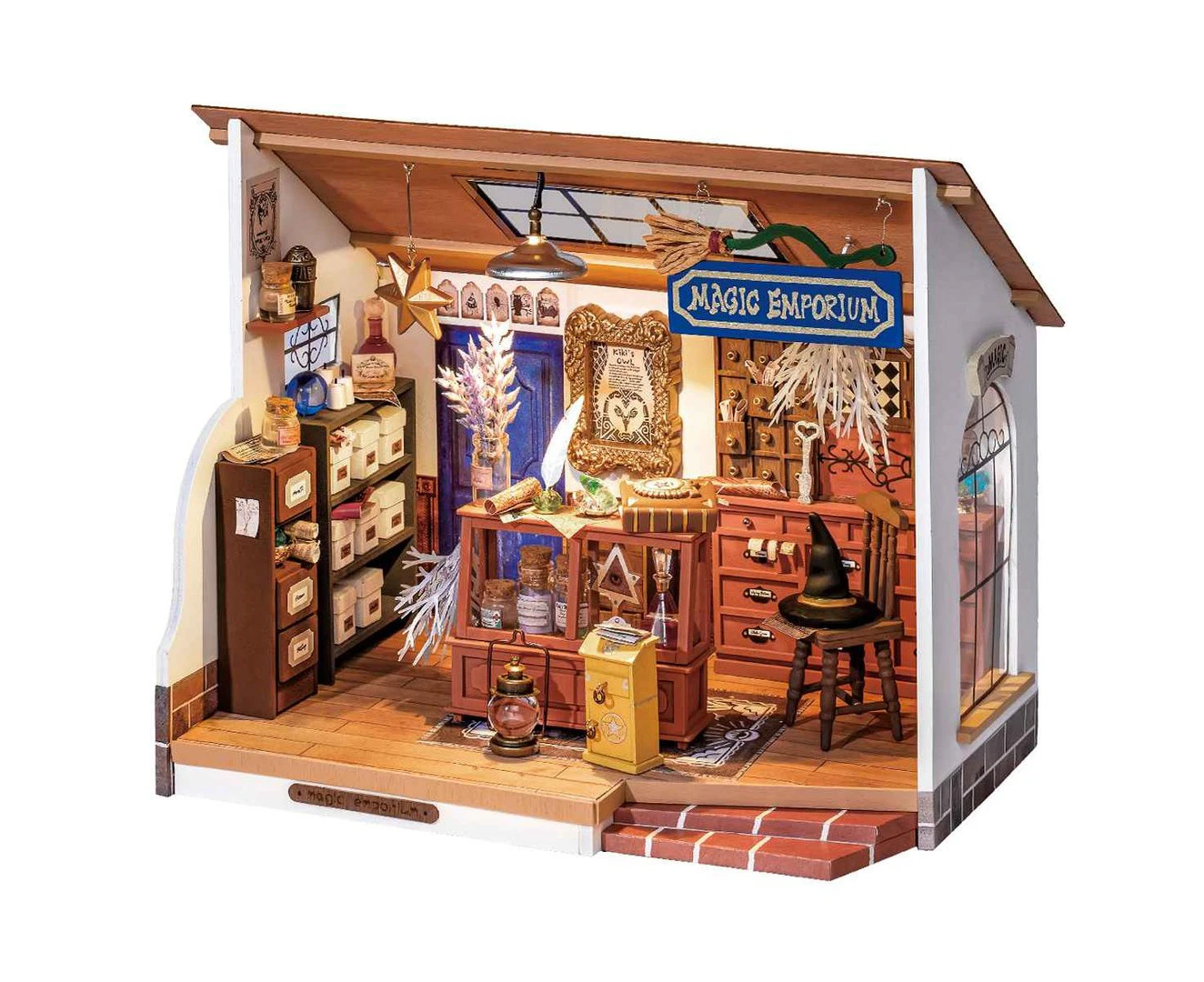 Robotime Rolife Kiki's Magic Emporium DIY Miniature House Kit DG155