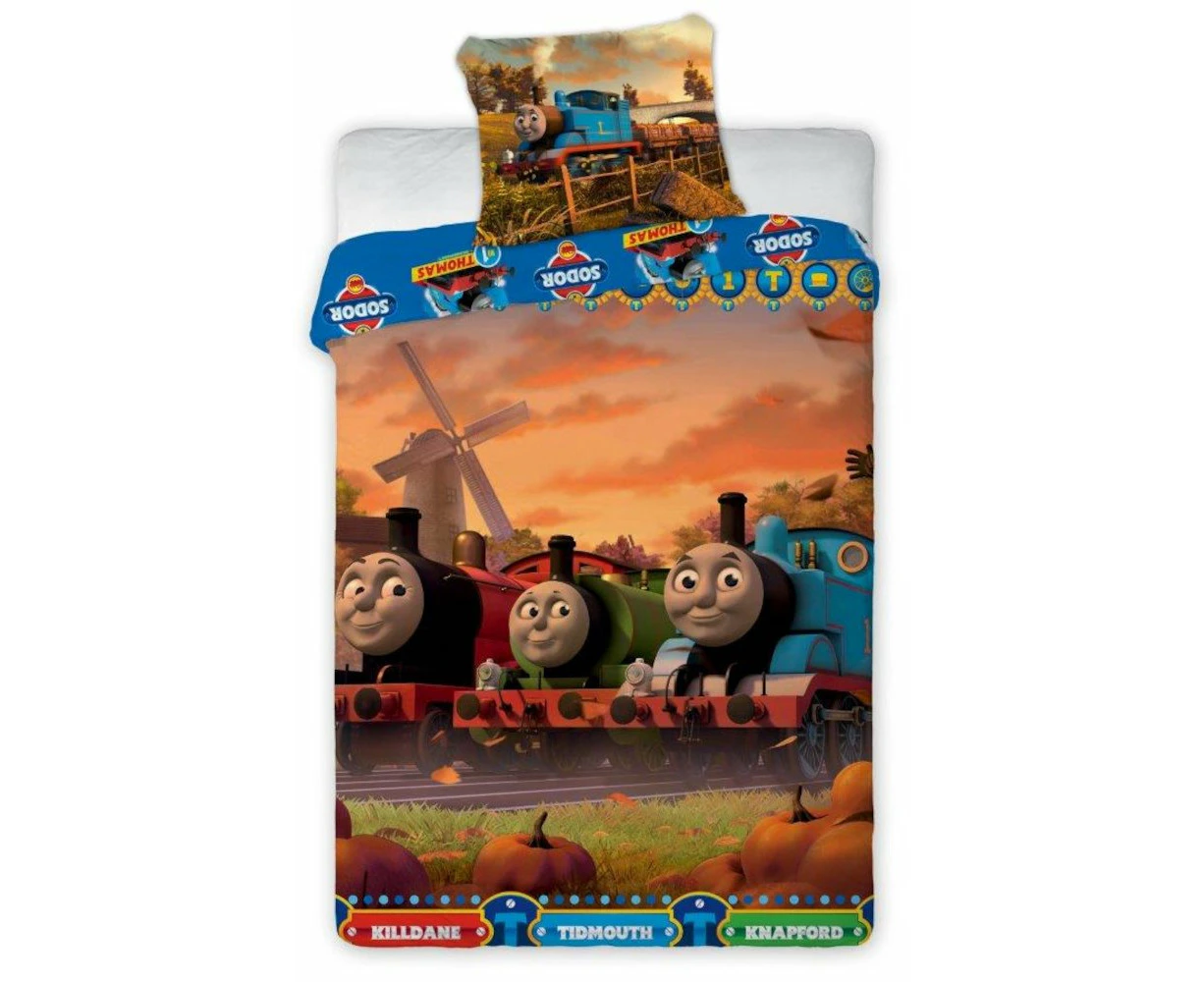 Thomas the Tank Engine Henry and James Quilt Cover Set - Single Bed