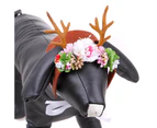 Christmas Pet Headdress Antlers Decorative Hat Headband Headwear Accessories-S