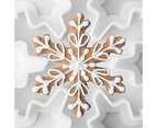 Beautiful Snowflake Shape Cookie Cutter Christmas Style DIY Plastic Biscuit Cutter Kitchen Tools-3#