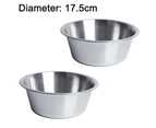 Stainless Steel Dog and Cat Bowls (2 Pack) -  Metal Food and Water Dish