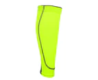 1 Pc Unisex Sport Elastic Compression Anti-slip Calf Leg Brace Support Sleeve-Fluorescent Green