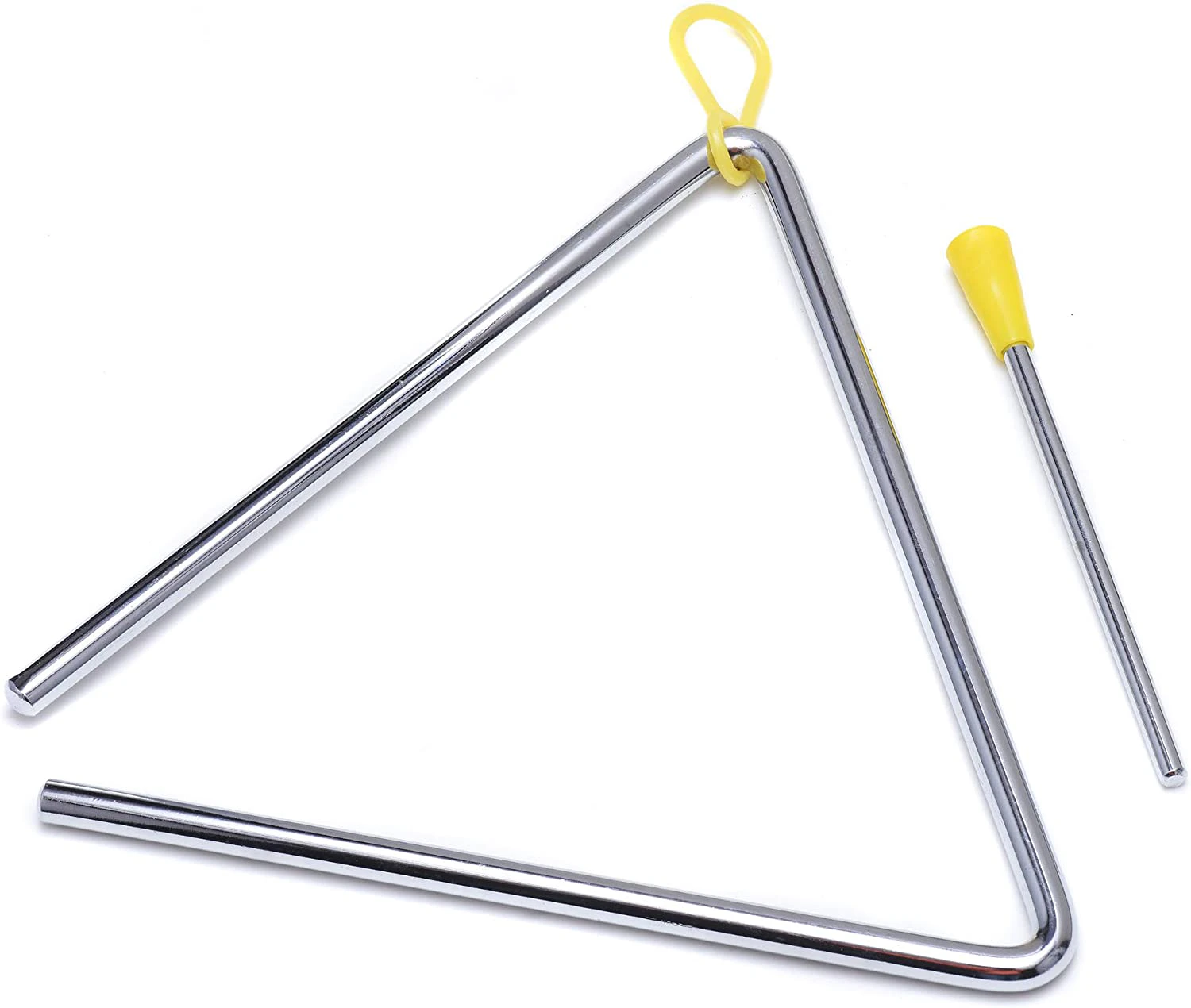 7 Inch Musical Steel Triangle Percussion Instrument With Striker