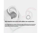 J92 Wireless Earphone HiFi Intelligent Noise Cancelling LED Digital Display Bluetooth-compatible5.0 Stereo Ear Hook Earbud for iPhone for Android-Grey