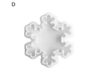 Beautiful Snowflake Shape Cookie Cutter Christmas Style DIY Plastic Biscuit Cutter Kitchen Tools-4#