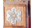 Beautiful Snowflake Shape Cookie Cutter Christmas Style DIY Plastic Biscuit Cutter Kitchen Tools-4#