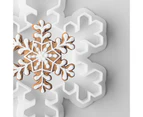 Beautiful Snowflake Shape Cookie Cutter Christmas Style DIY Plastic Biscuit Cutter Kitchen Tools-4#