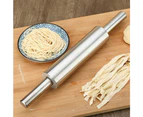 Stainless Steel Rolling Pin Non-Stick Pastry Dough Roller Bake Pizza Noodles Cookie Pie Making Baking Tools Kitchen Accessories,Rolling Pin Length: Xl