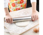 Stainless Steel Rolling Pin Non-Stick Pastry Dough Roller Bake Pizza Noodles Cookie Pie Making Baking Tools Kitchen Accessories,Rolling Pin Length: Xl