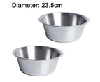 Stainless Steel Dog and Cat Bowls (2 Pack) -  Metal Food and Water Dish