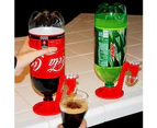 Automatic Upside Down Cola Beverage Bottle Drinking Fountain Water Dispenser-Red