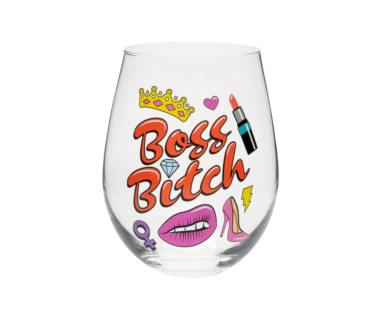 Boss B*tch Stemless Wine Glass