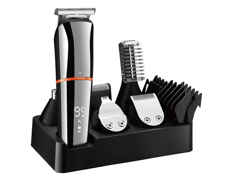 Beard Trimmer for Men 6 in 1 Grooming Kit USB Rechargeable Waterproof