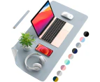 Desk Pad Desk Protector Mat - Dual Side PU Leather Desk Mat Large Mouse Pad, Writing Mat Waterproof Desk Cover Organizers