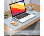 Desk Pad Desk Protector Mat - Dual Side PU Leather Desk Mat Large Mouse Pad, Writing Mat Waterproof Desk Cover Organizers