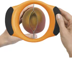 Good Grips - Mango Cutter - Stainless Steel Fruit Cutter - Orange and Black