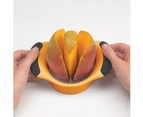 Good Grips - Mango Cutter - Stainless Steel Fruit Cutter - Orange and Black