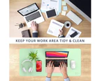 Desk Pad Desk Protector Mat - Dual Side PU Leather Desk Mat Large Mouse Pad, Writing Mat Waterproof Desk Cover Organizers