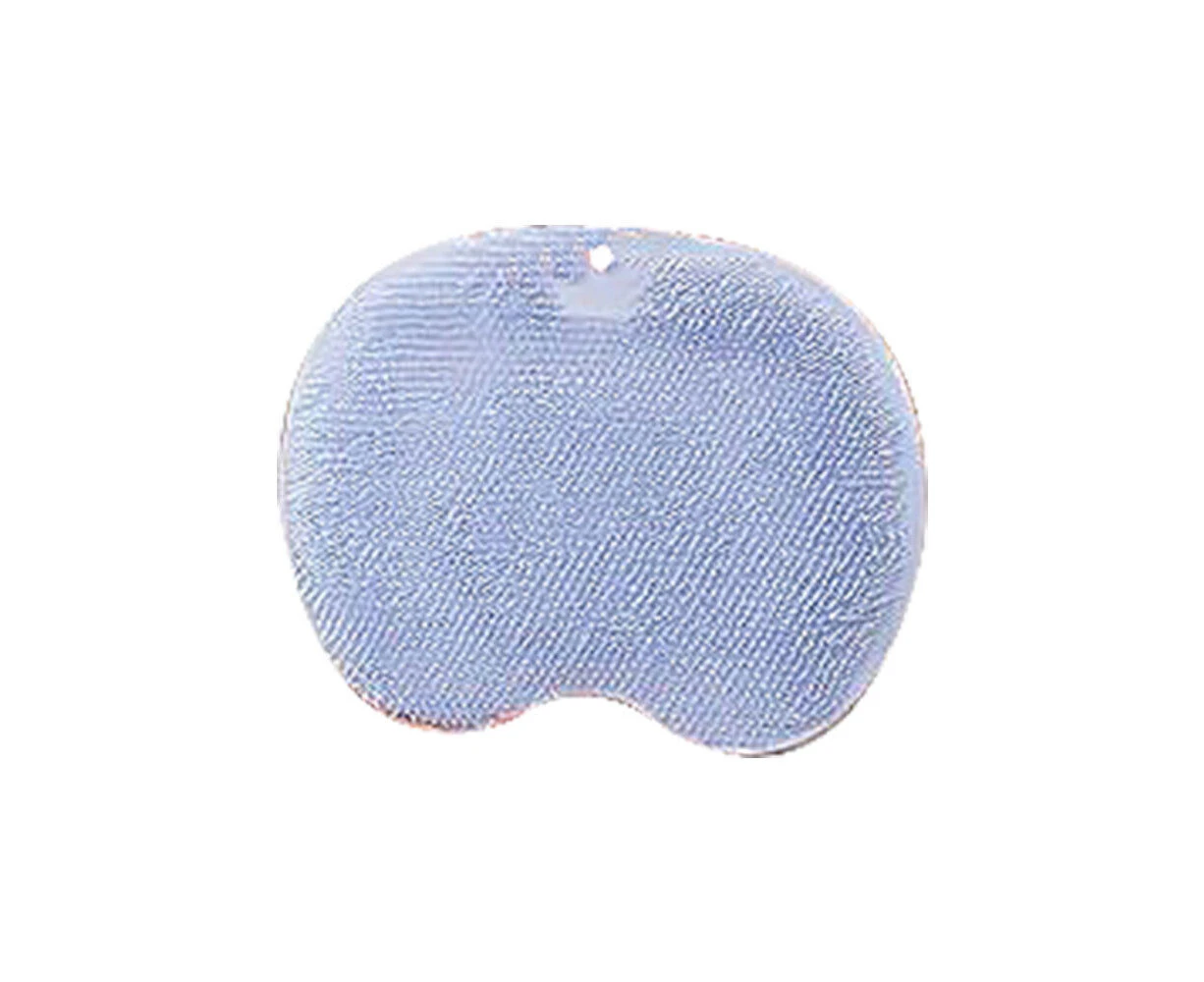 Multifunctional Shower Foot Scrubber for Use in Shower Bathroom Suction Cup Silicone Non-Slip Massage Pad -Blue