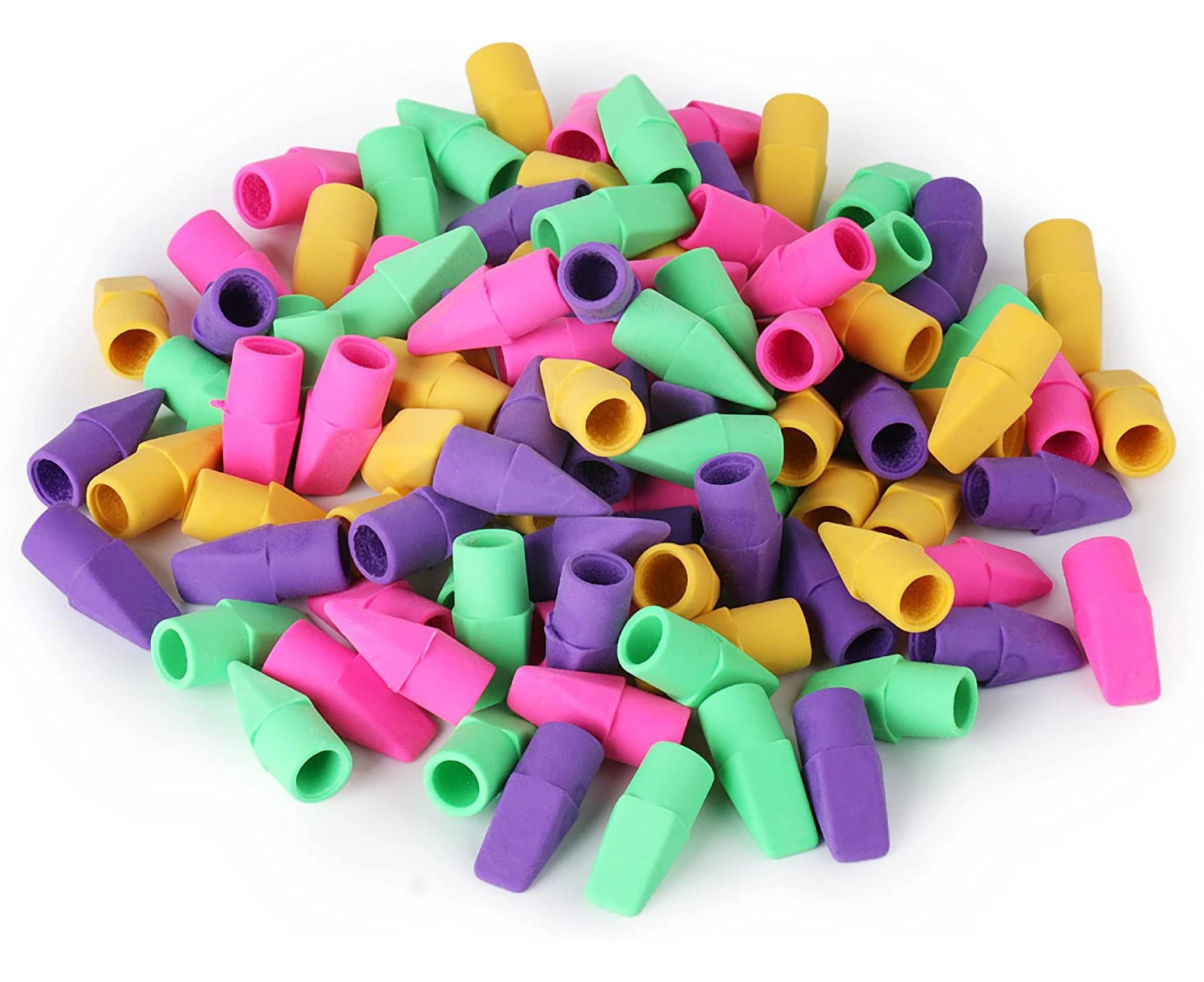 Pencil Erasers Set, 120pc Pencil Top Erasers, Pencil Eraser, Pencil Erasers Toppers, Erasers for Pencils Tops